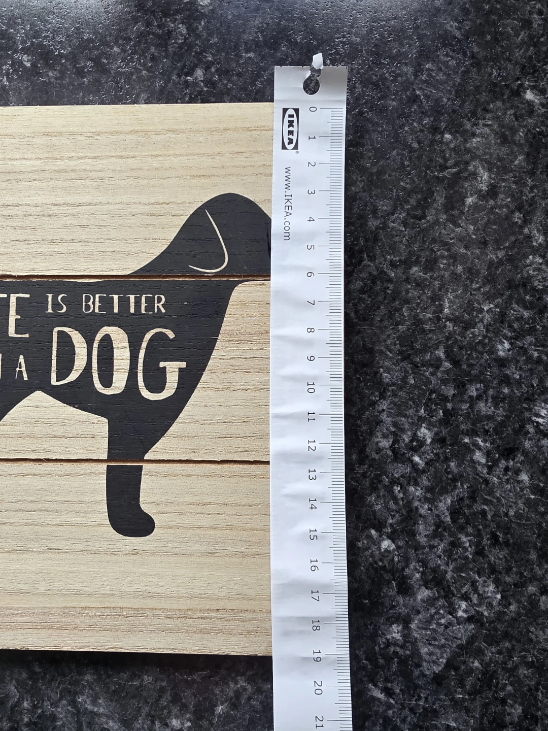 Wooden Sign "Life is Better With A Dog" - photo 3