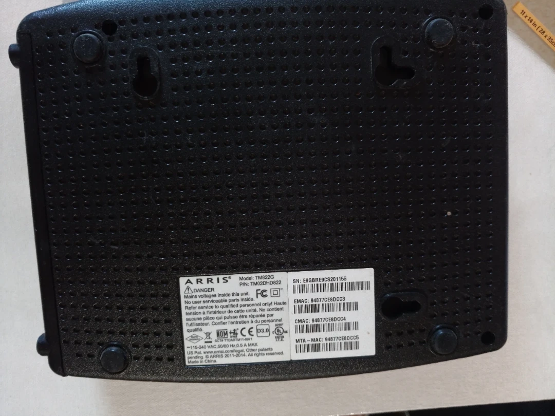 ARRIS TM822G DOCSIS 3.0 Cable Modem - photo 3