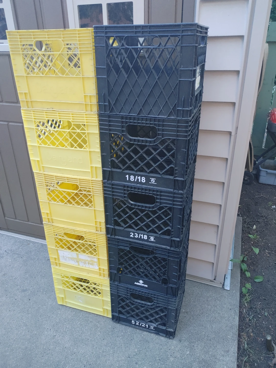 Set of 10 Milk Crates