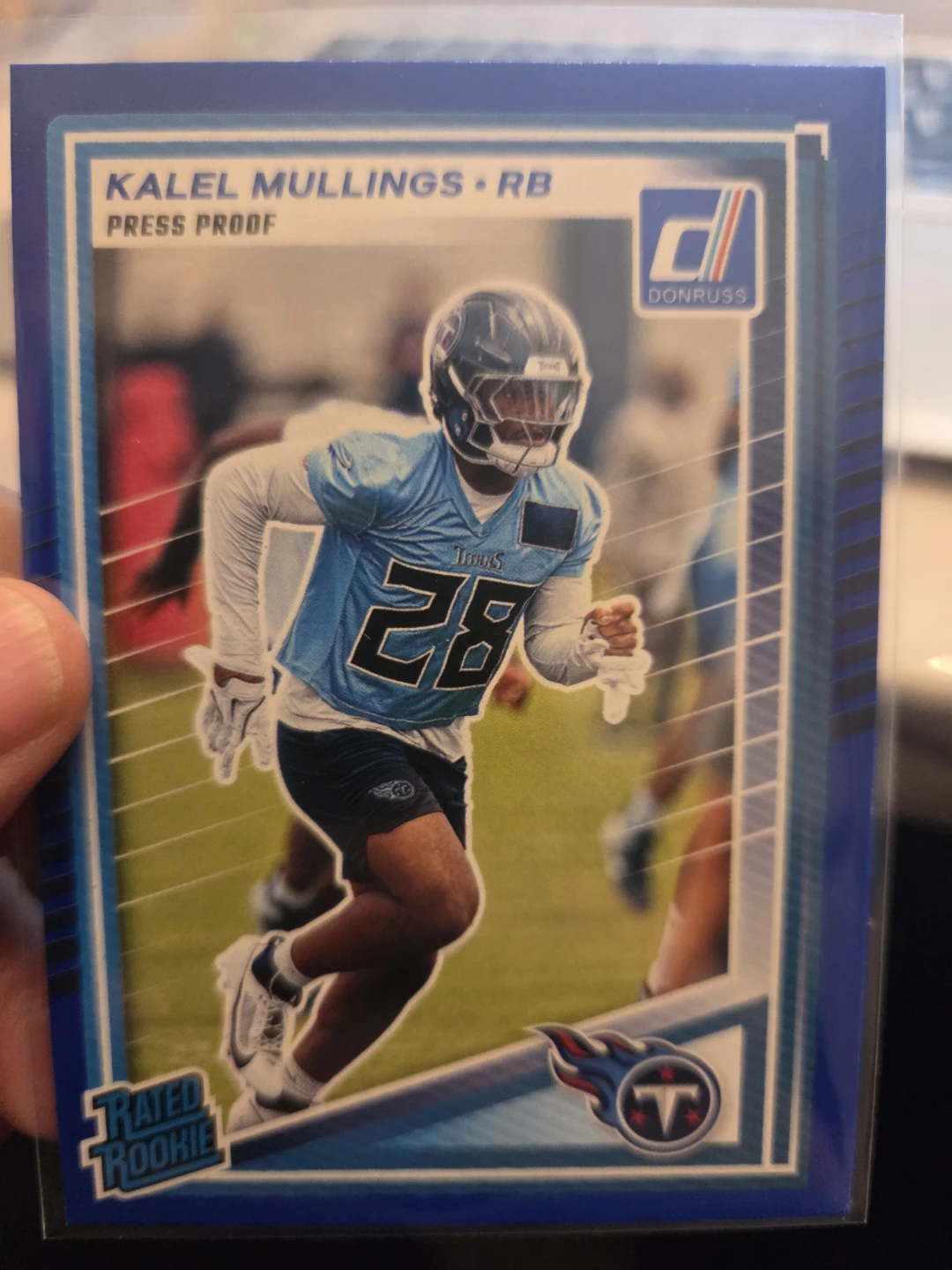 Football pro rookie card