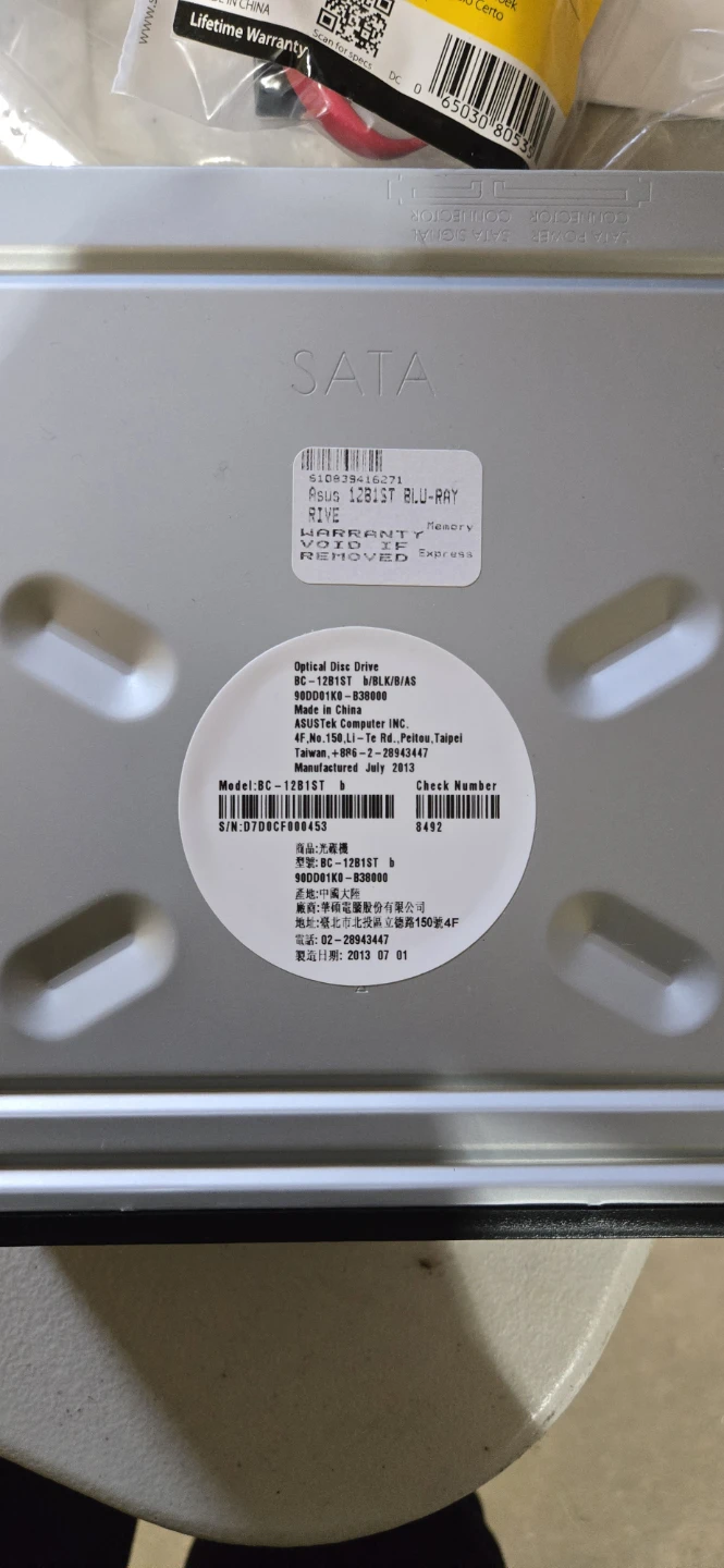 ASUS SATA Blu-ray Writer Drive BC-12D2ST/BLK/AS - photo 2