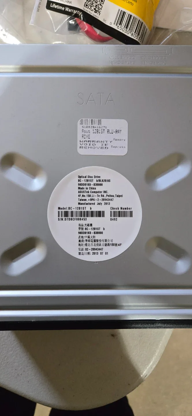 ASUS SATA Blu-ray Writer Drive BC-12D2ST/BLK/AS - photo 2