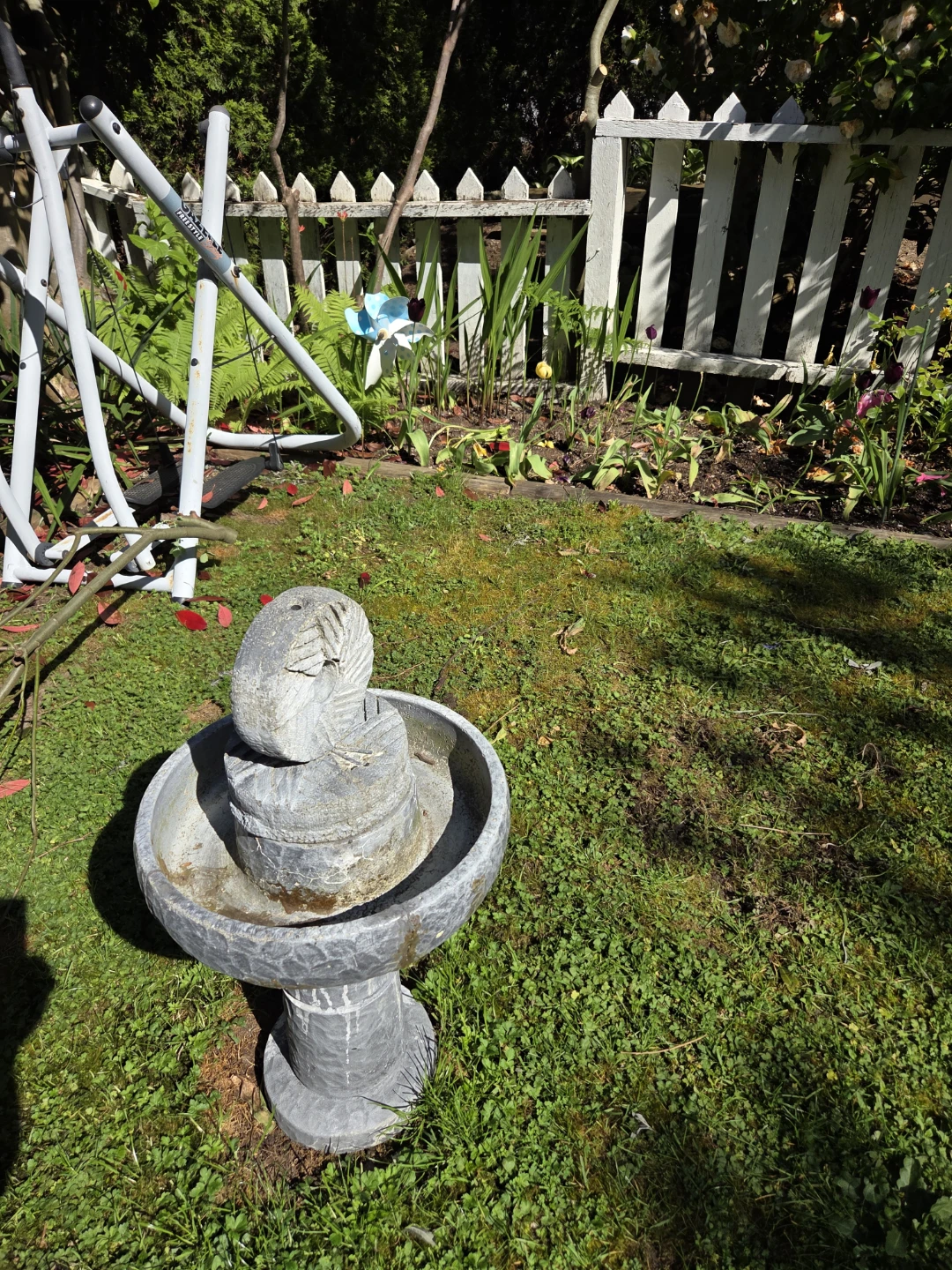 Stone Bird Bath Fountain - photo 2