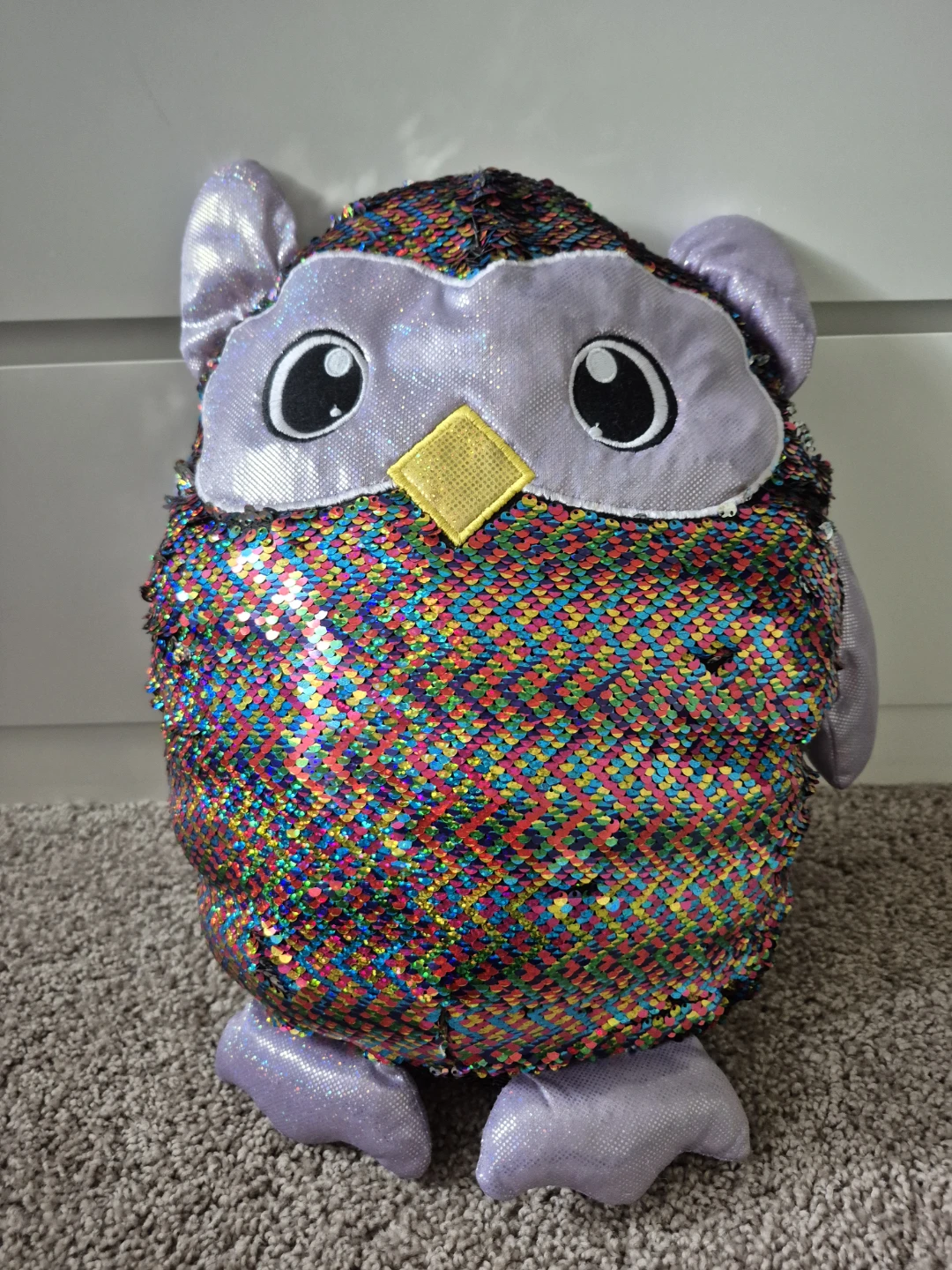 Set of 3 Owl Canvas Wall Art Prints & Plushie for Kids' room - photo 5
