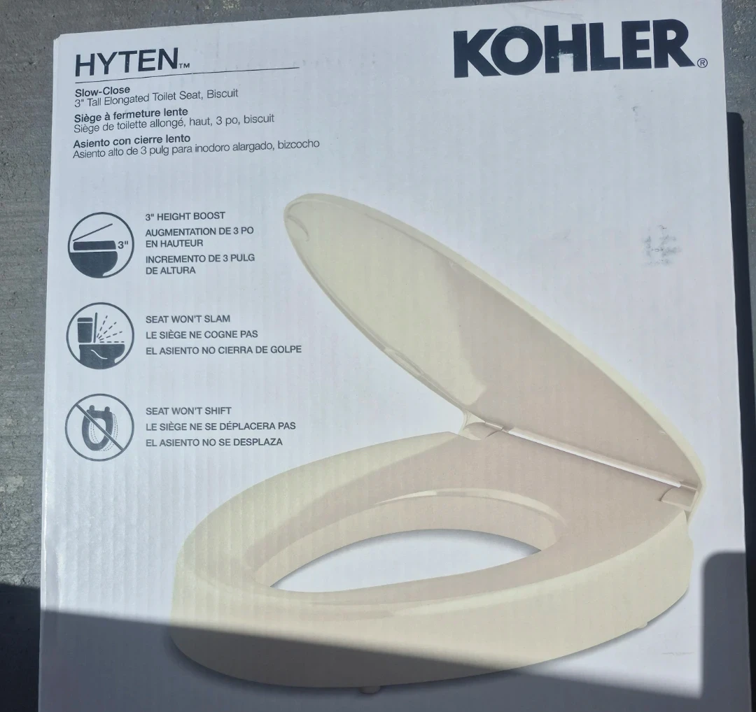 Kohler Hyten Slow-Close Elongated Toilet Seat - Biscuit - photo 2