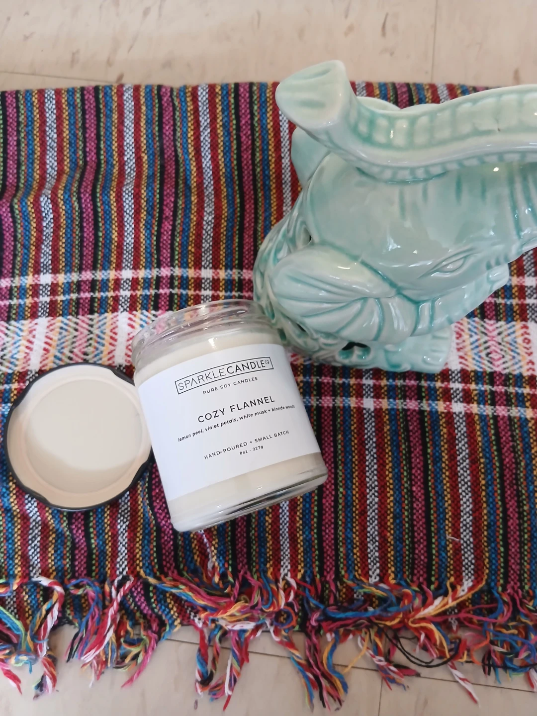 Sparkle Candle Cozy Flannel Soy Candle 8oz - photo 3