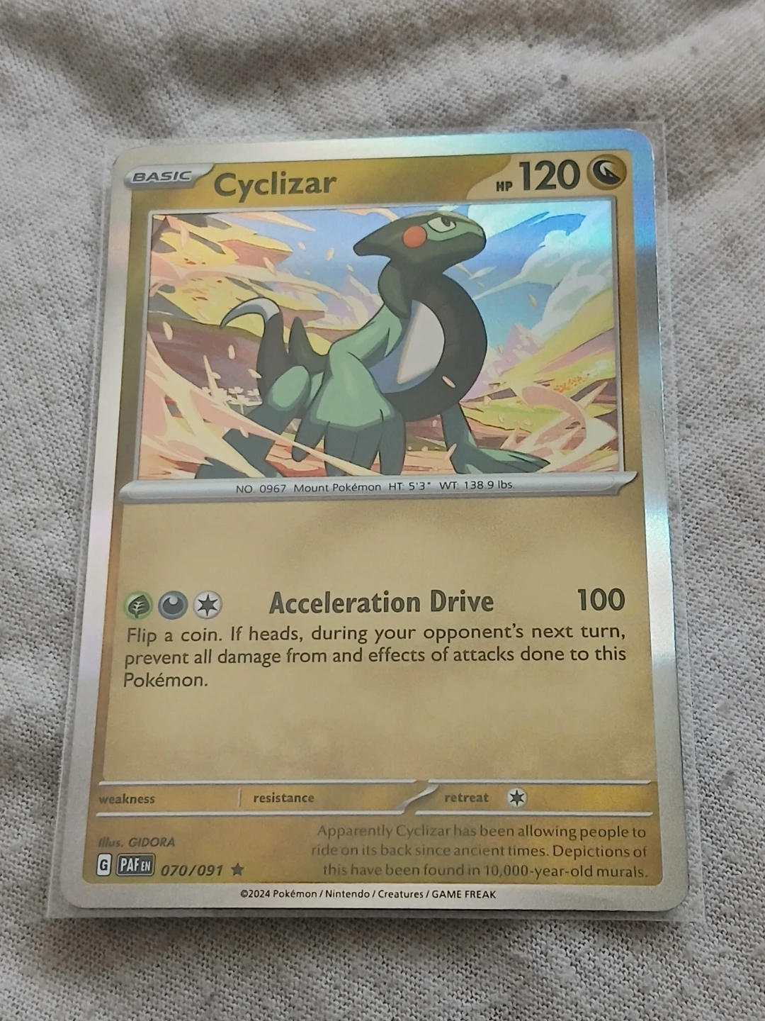 2024 Cyclizar Pokémon Card