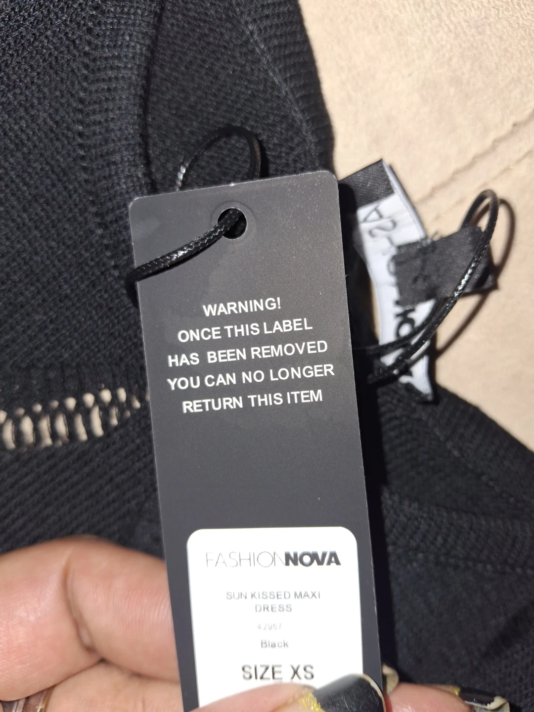 Fashion Nova Sun Kissed Maxi Dress Black XS - photo 2