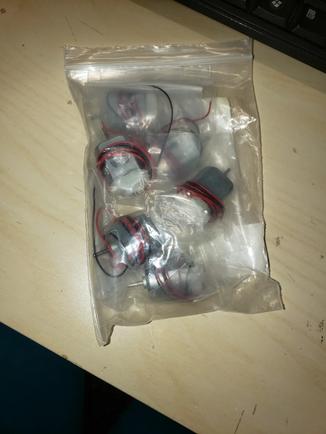 5 Small DC Motors with Wires $10 for 5