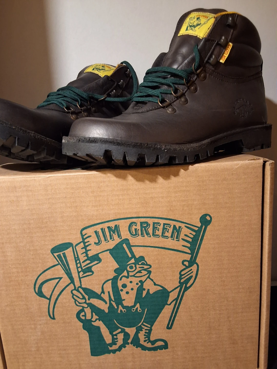 Jim Green Men's Brown Leather Hiking Boots - photo 2