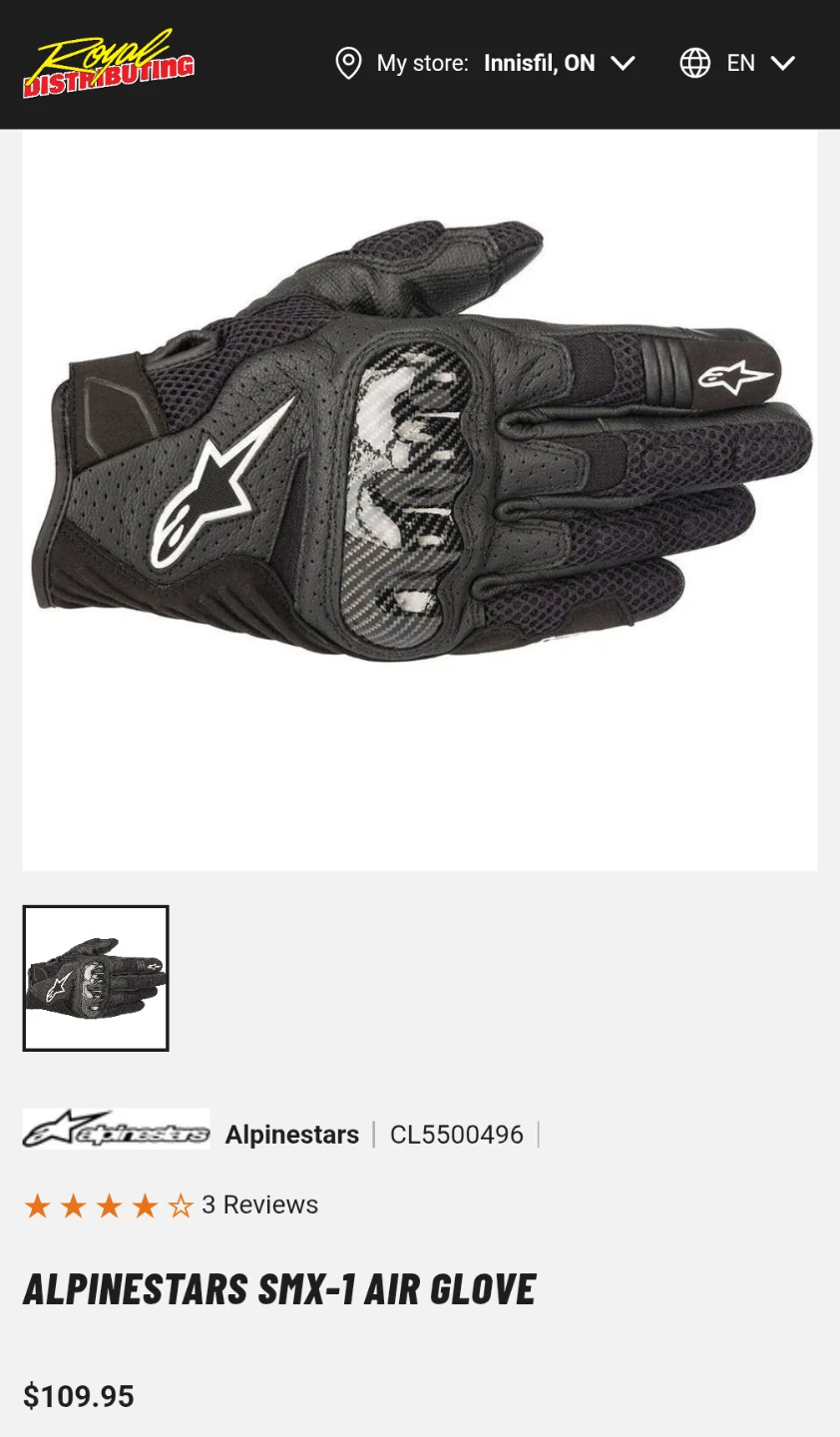 Alpinestar SMX-1 Gloves - photo 2