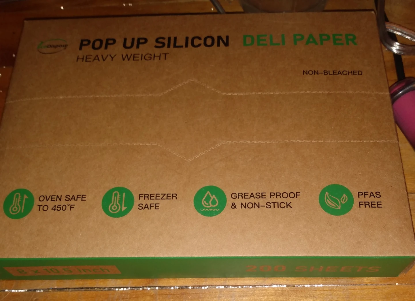 Pop Up Silicon Deli Paper Heavy Weight 8 x 10.5 inch 200 Sheets