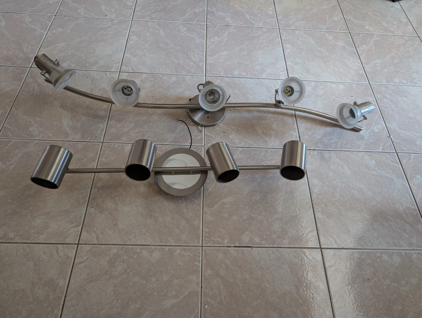 Brushed Nickel Track Lighting Fixture
