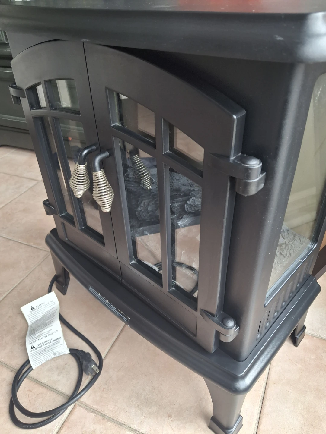 Black Electric Fireplace Hampton Bay Legion