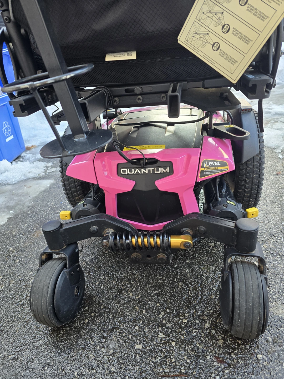 Quantum Power Wheelchair Pink - photo 4