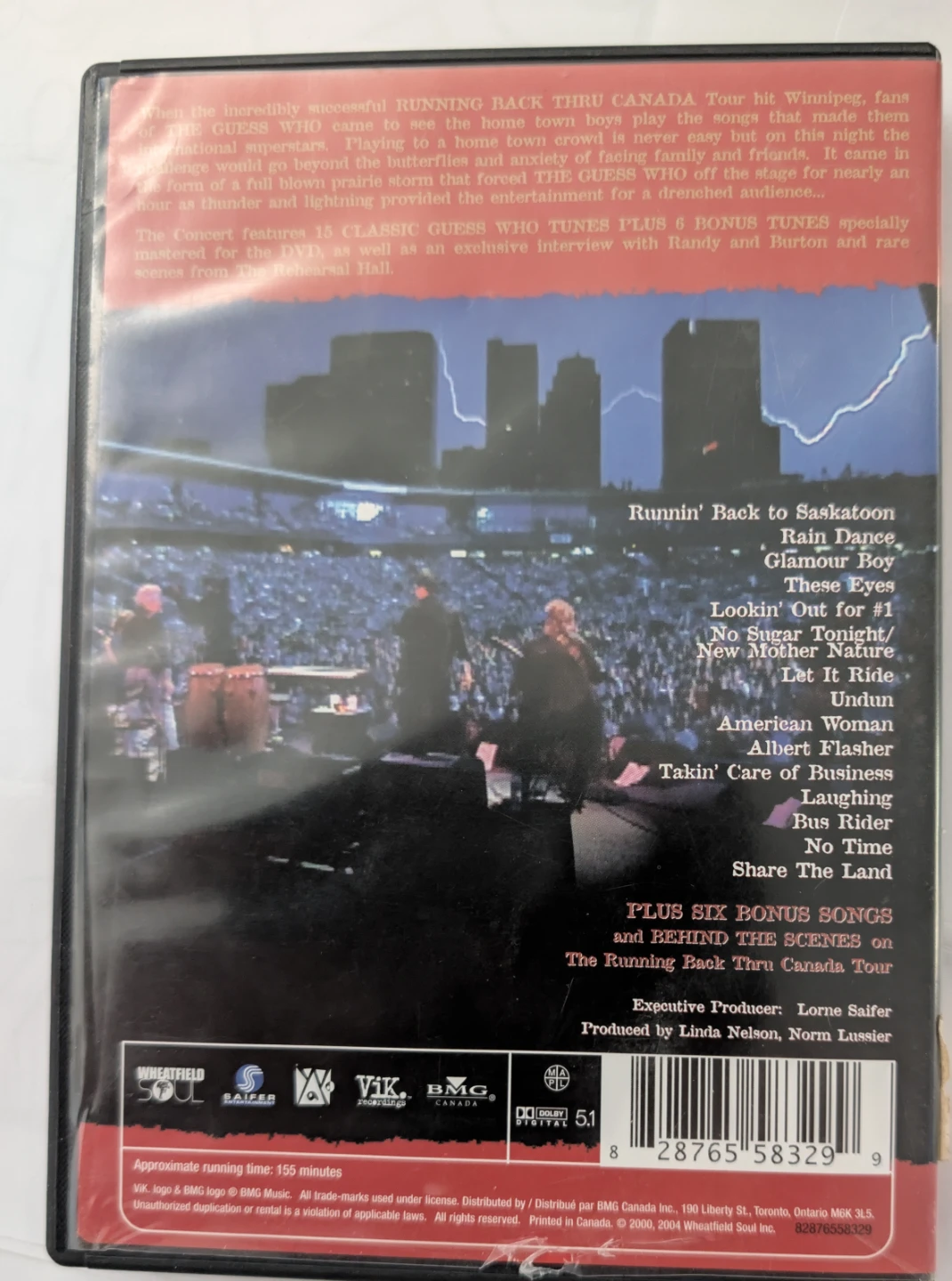 The Guess Who Running Back Thru Canada DVD - photo 2