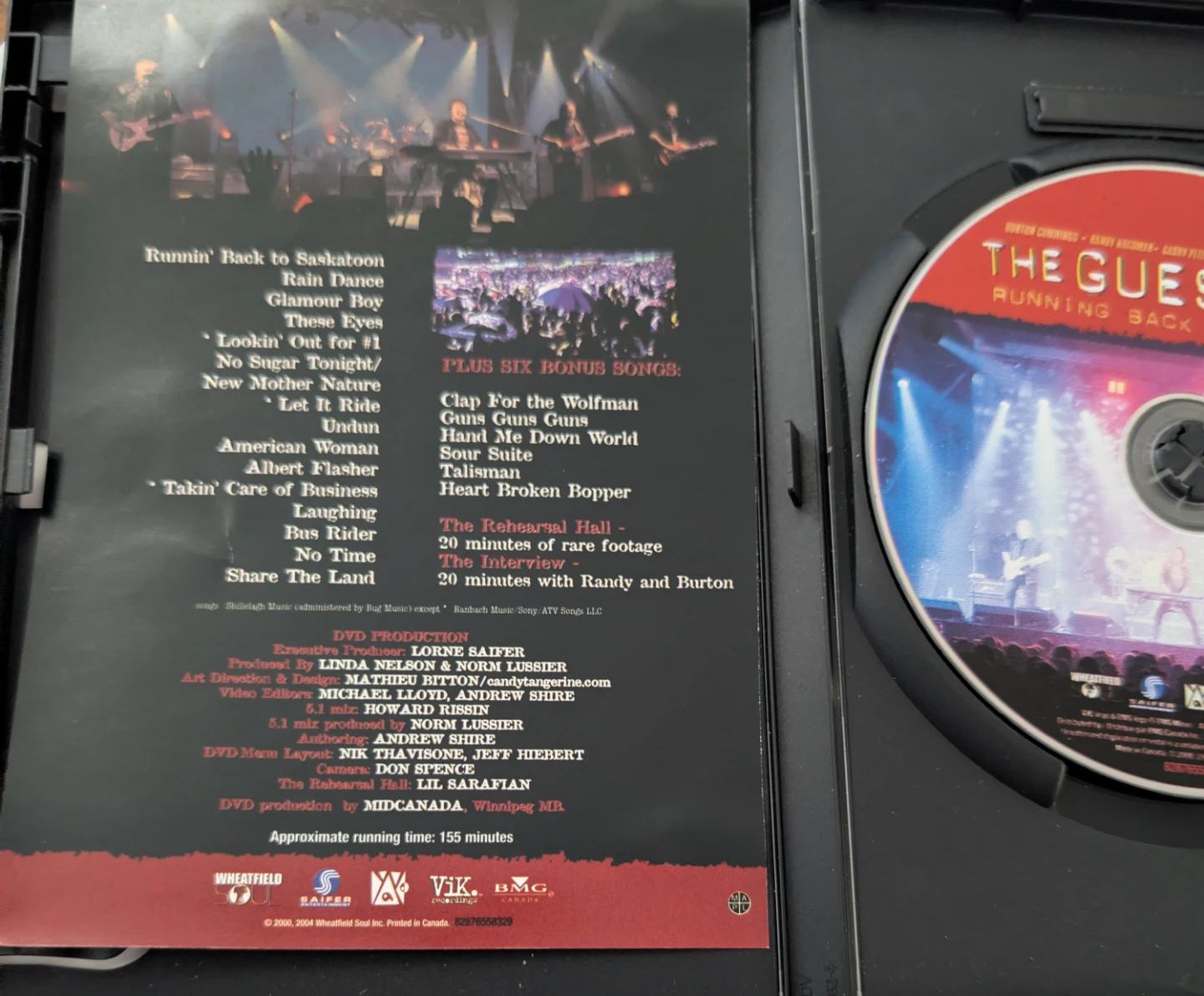 The Guess Who Running Back Thru Canada DVD - photo 4