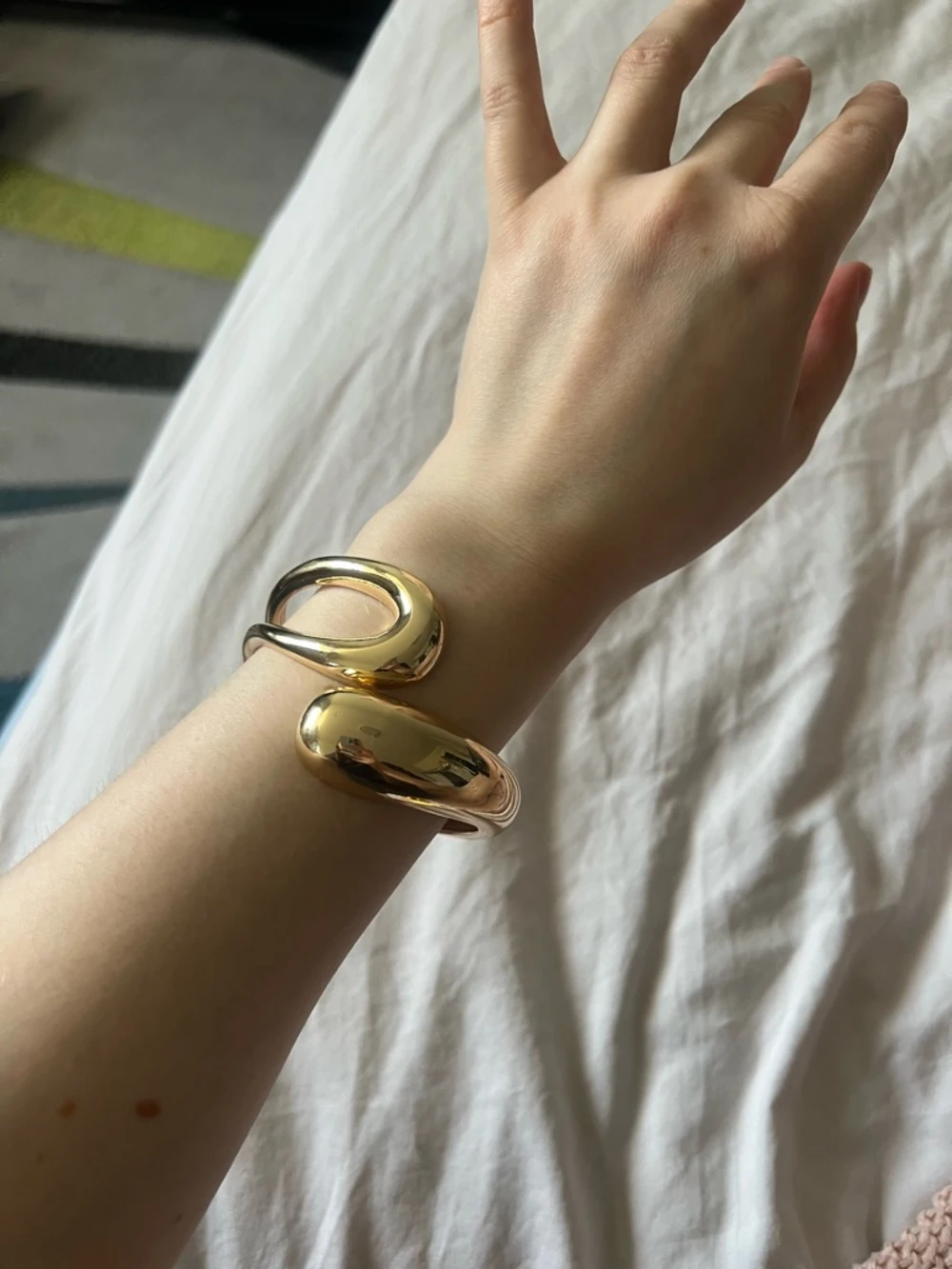 Gold Open Cuff Bracelet
