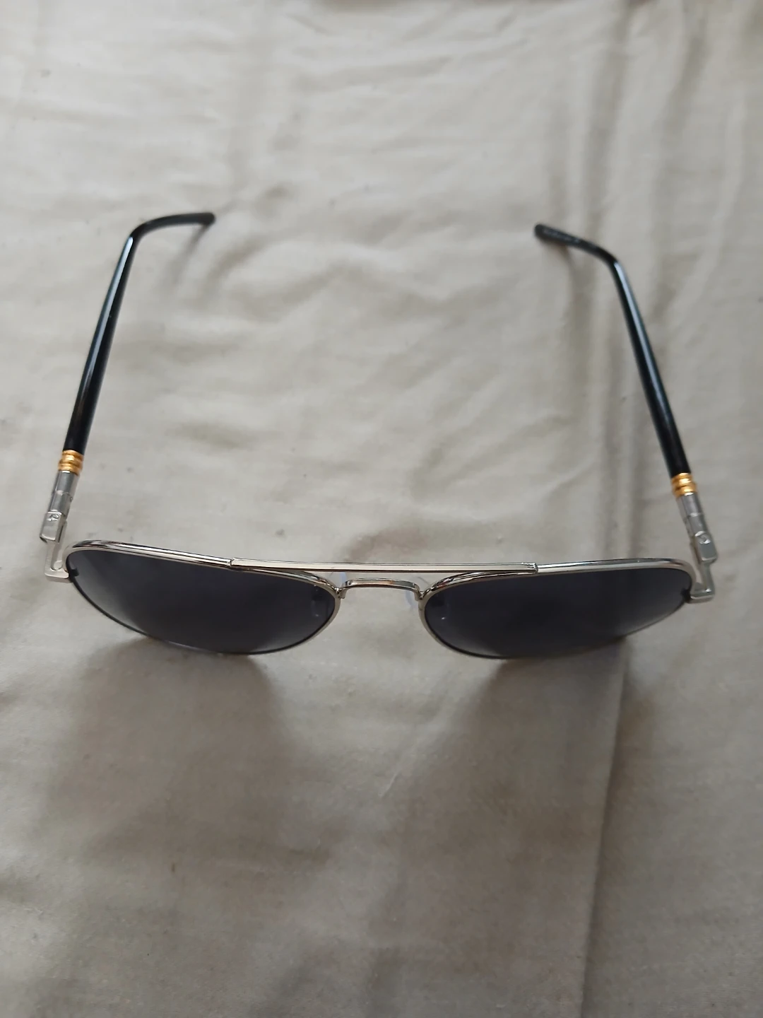 Black & Silver Coloured Anti-Glare Aviator Sunglasses - photo 3