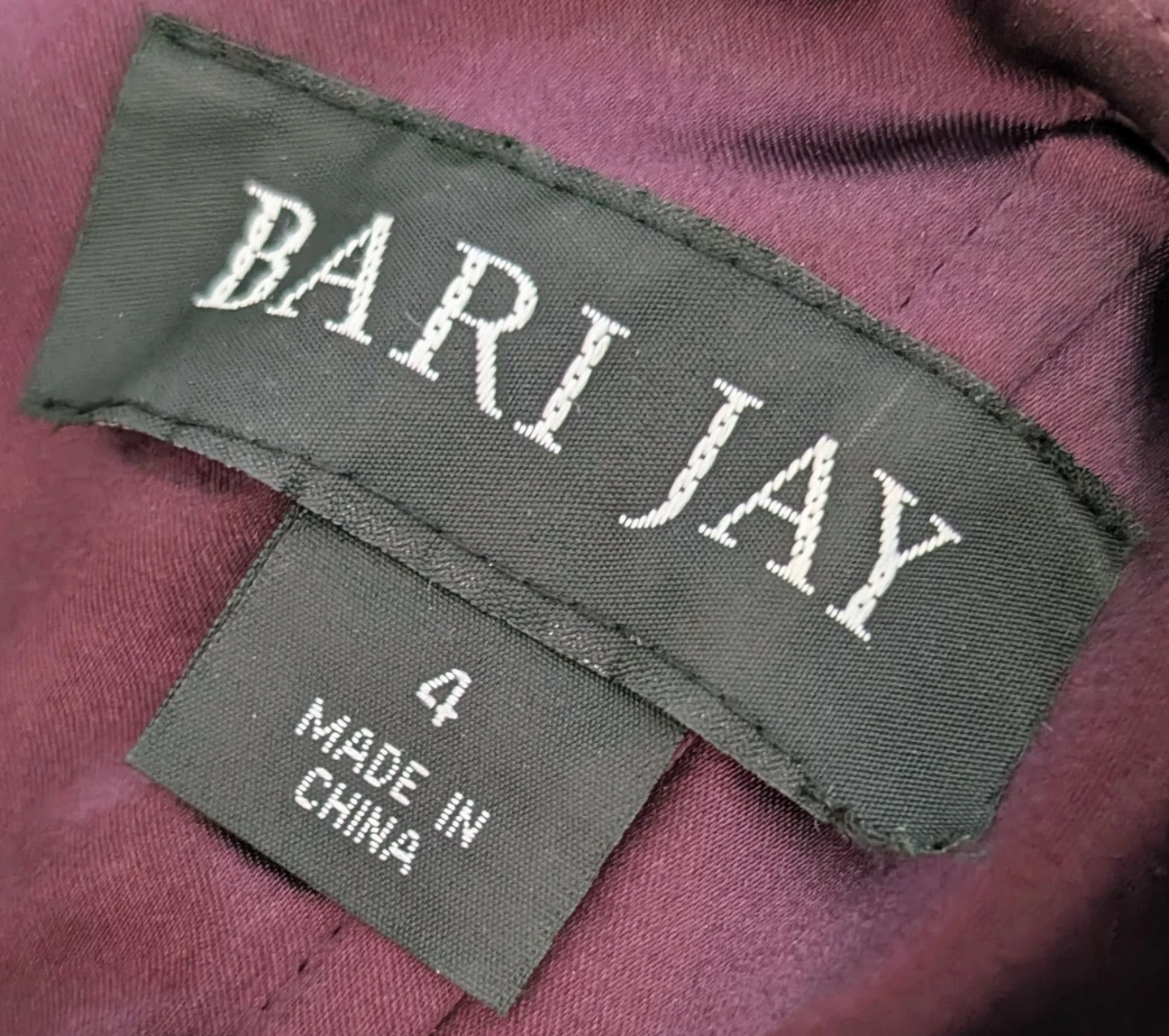 Bari Jay Strapless Purple Dress Size 4 - photo 3