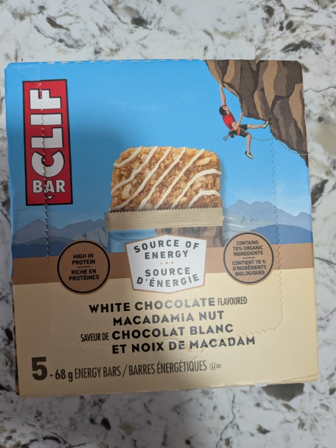 CLIF BAR White Chocolate Macadamia Nut Energy Bars (5-pack)