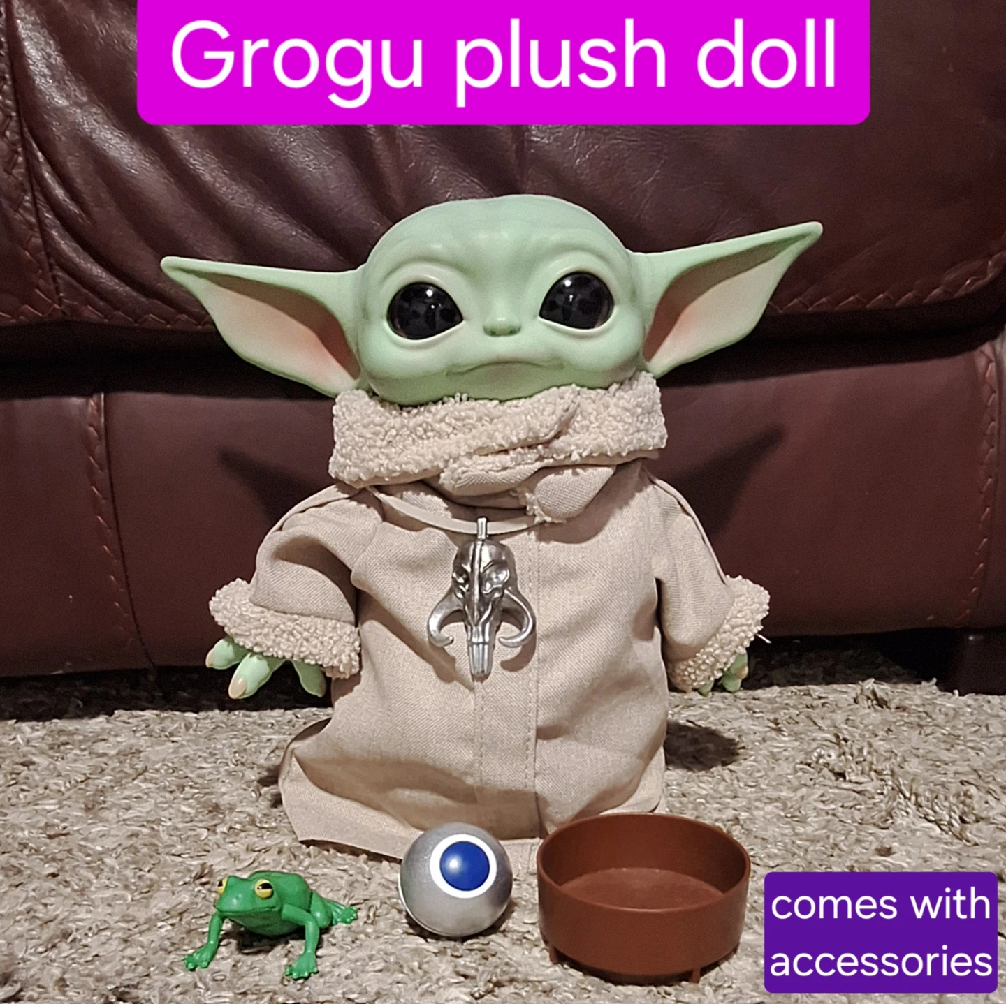 Grogu plush doll from the Mandalorian - like new