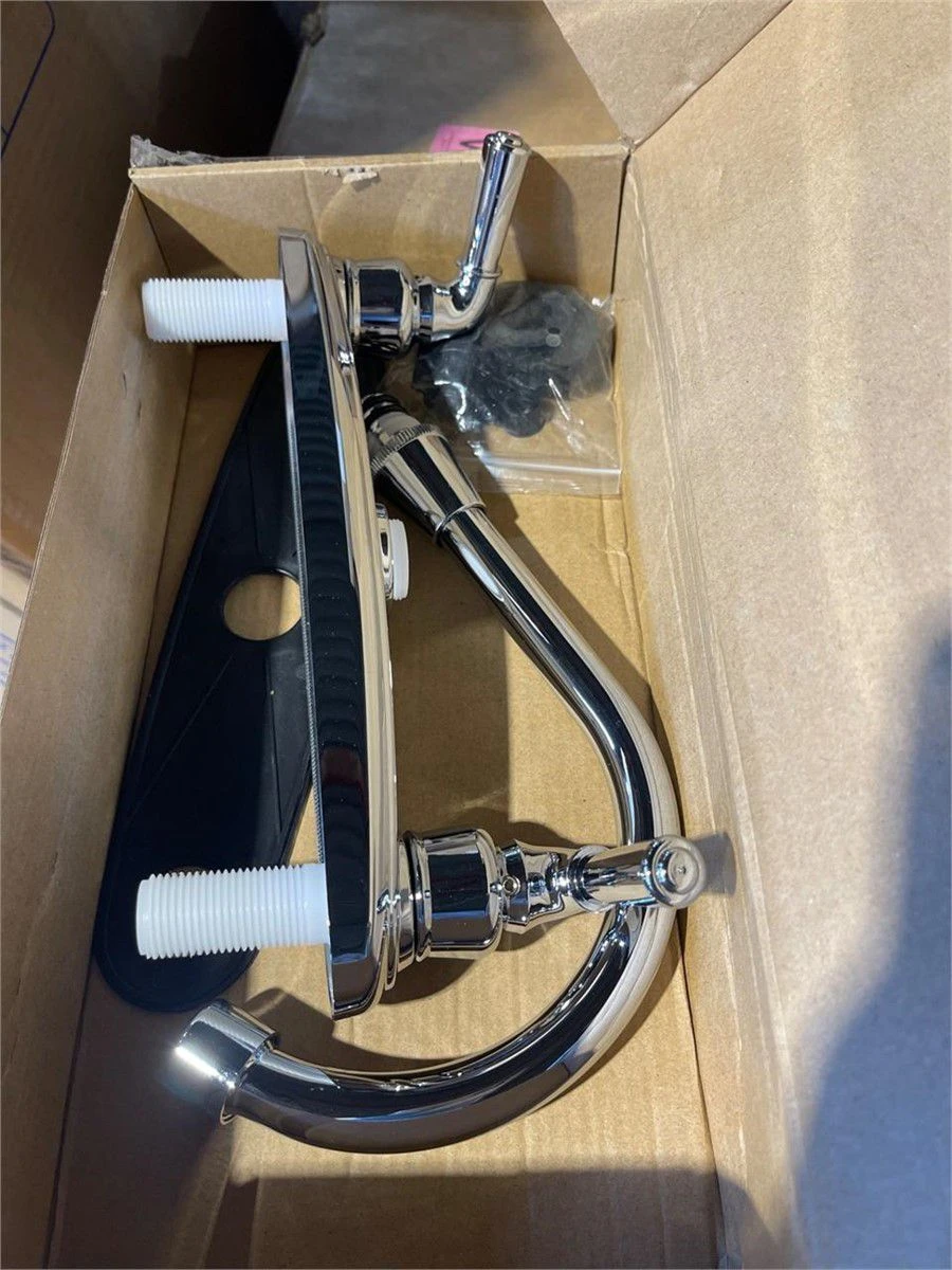 Chrome Kitchen Faucet with High Arc Spout - photo 3