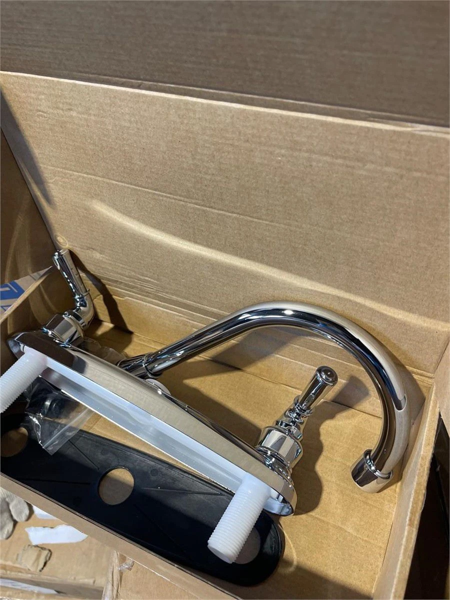 Chrome Kitchen Faucet with High Arc Spout - photo 4