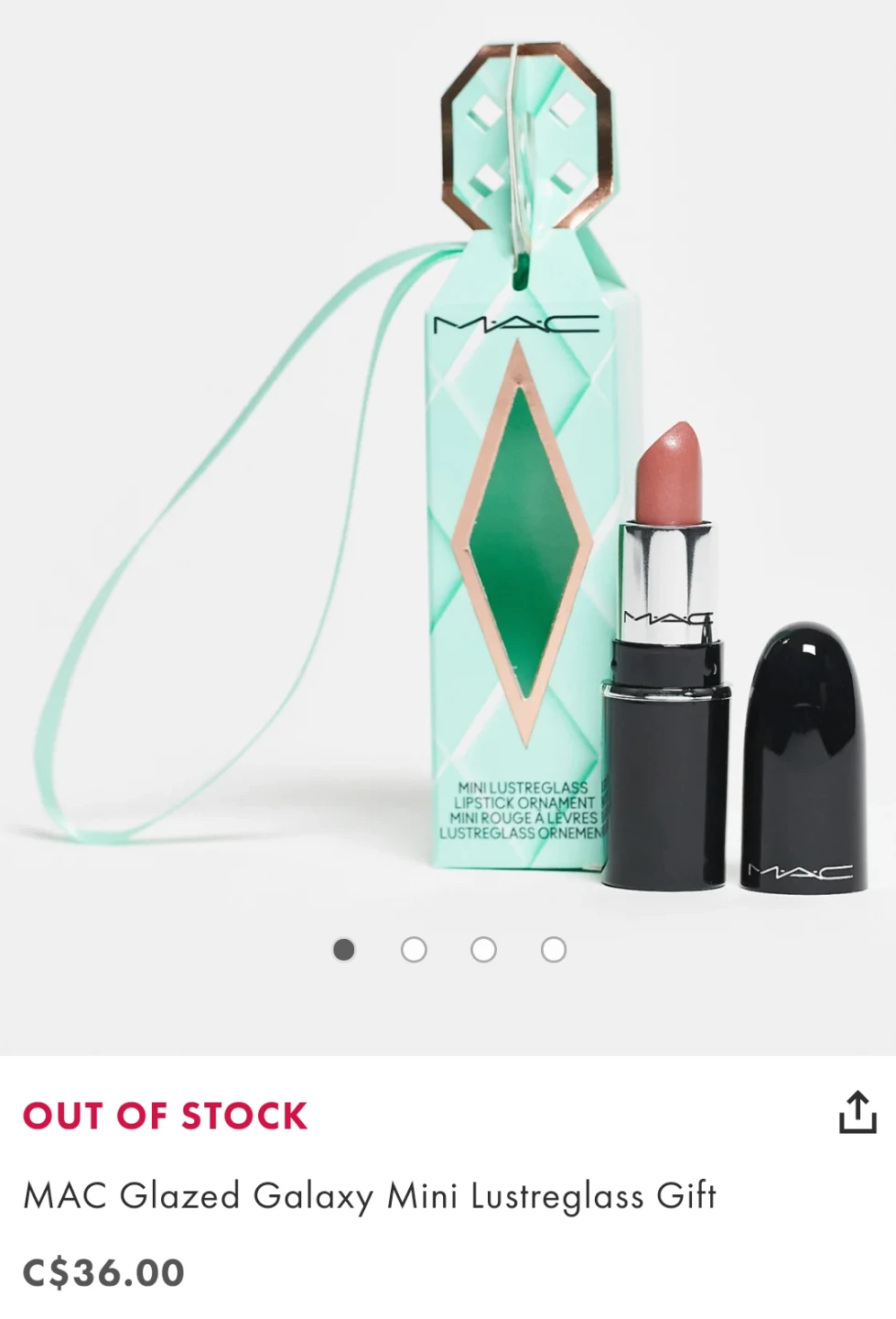 (NEW) 💋 Mac Cosmetics - 540 - Mini Lustreglass Lipstick - photo 2