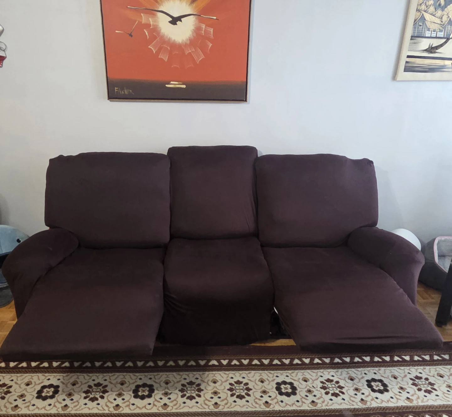 Reclining Sofa - Brown - photo 4