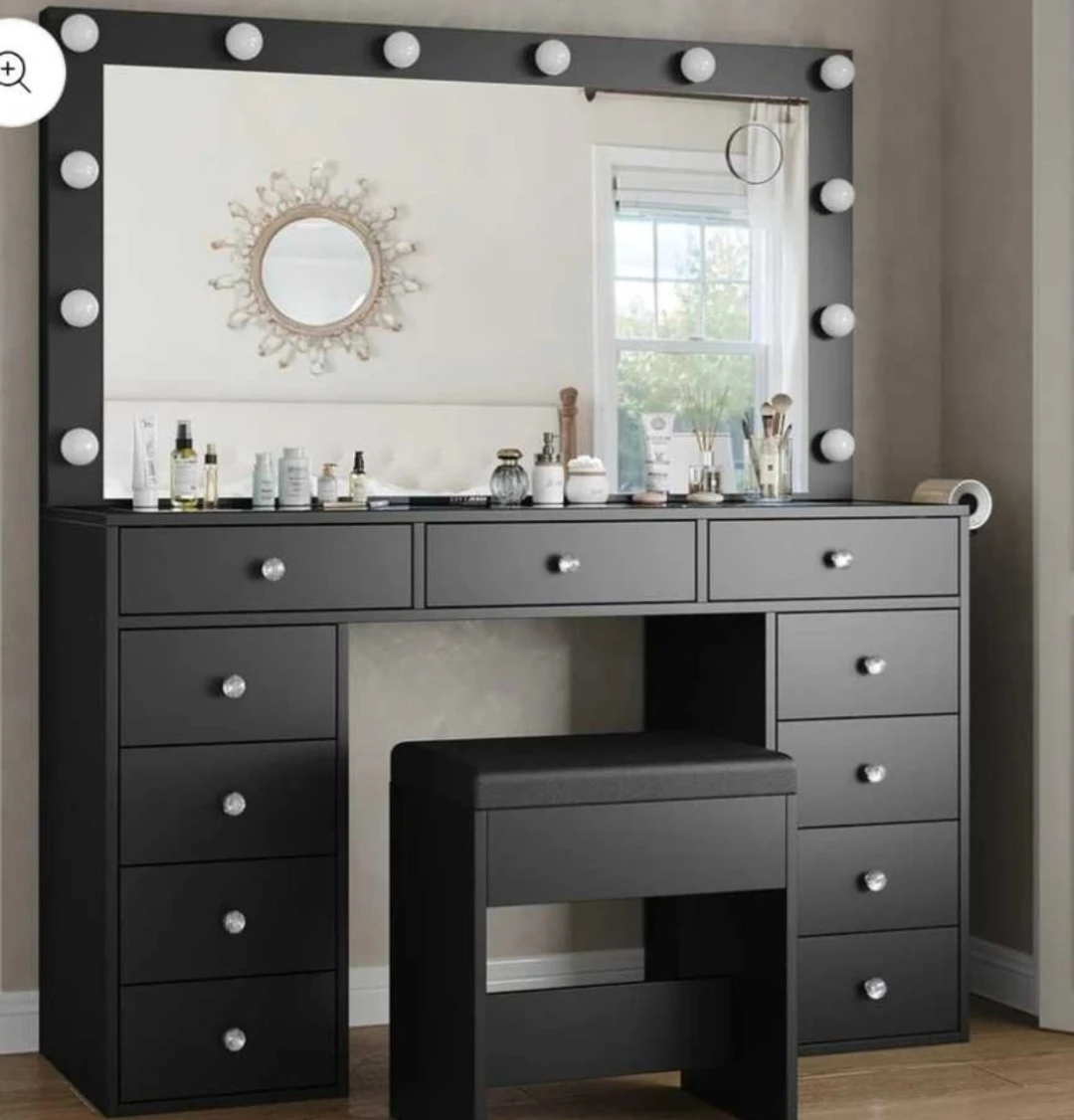 Brand New Hollywood LED Vanity Table Set - photo 2