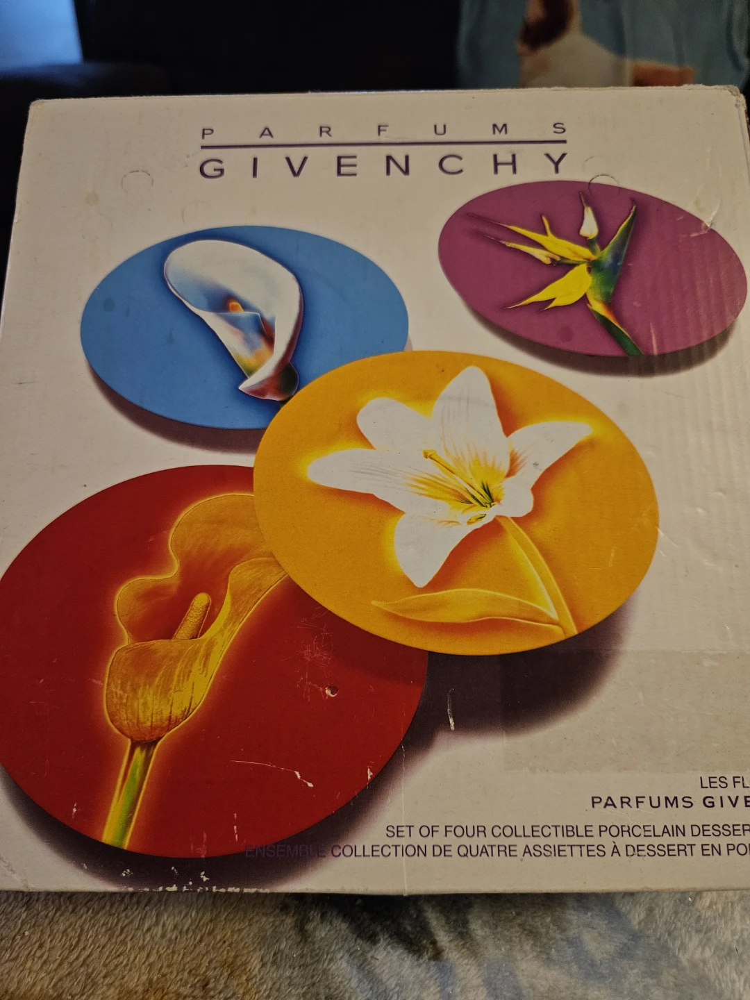 Givenchy Les Fleurs de Parfums Collectible Porcelain plates