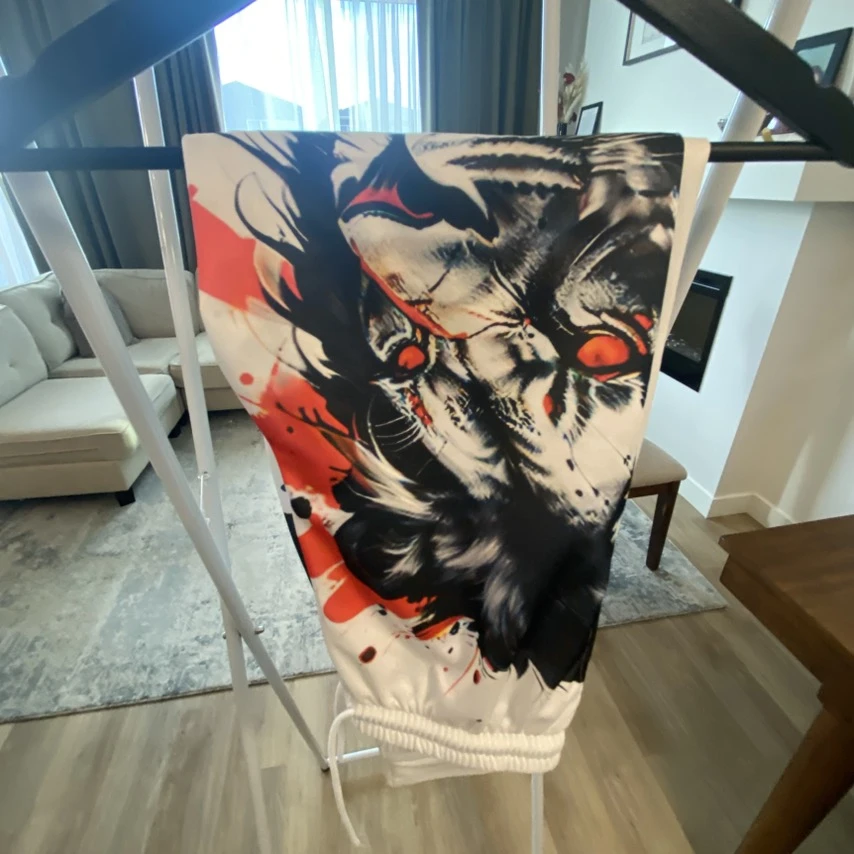 Graphic Lion Print Hoodie and Jogger Set - photo 2