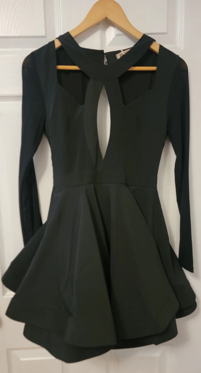 Reverse Black Dress with Cutout Detail - photo 2