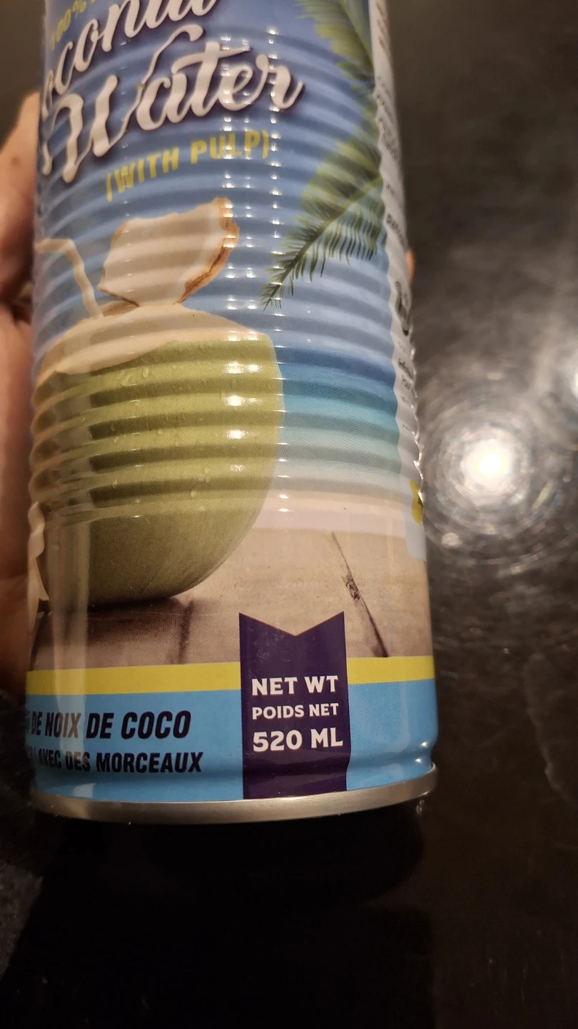 3 Cans Mother's Love 100% Pure Coconut Water (with Pulp) - photo 3