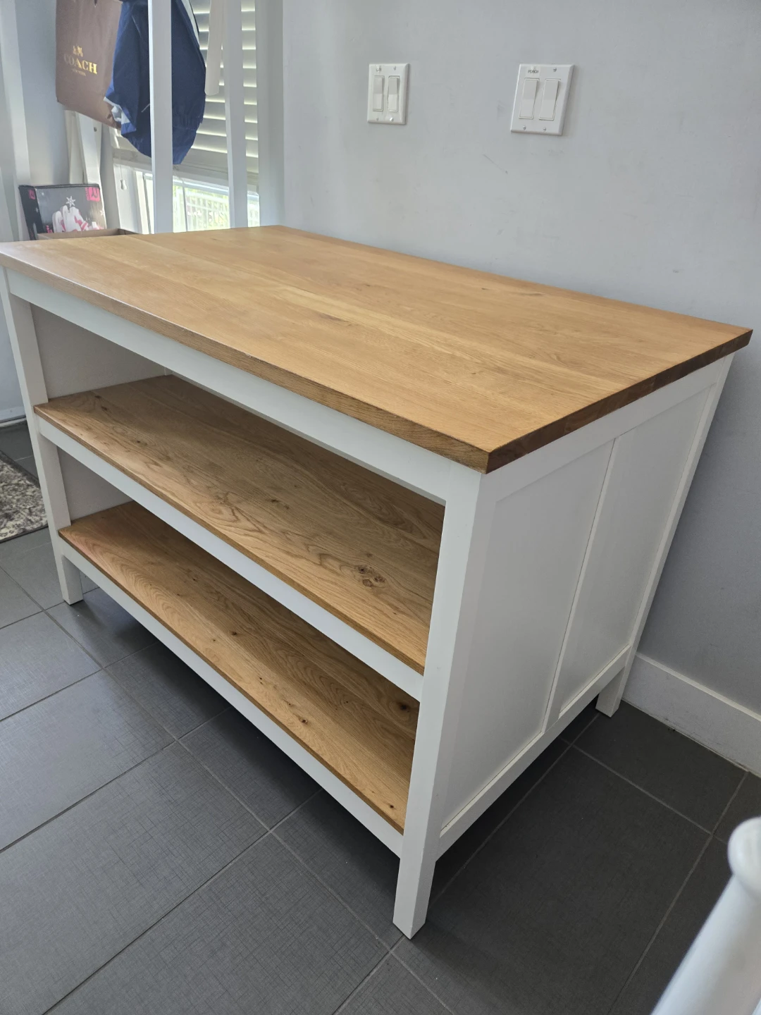 Newly refinished ikea tornviken kitchen island  butcher block - photo 2