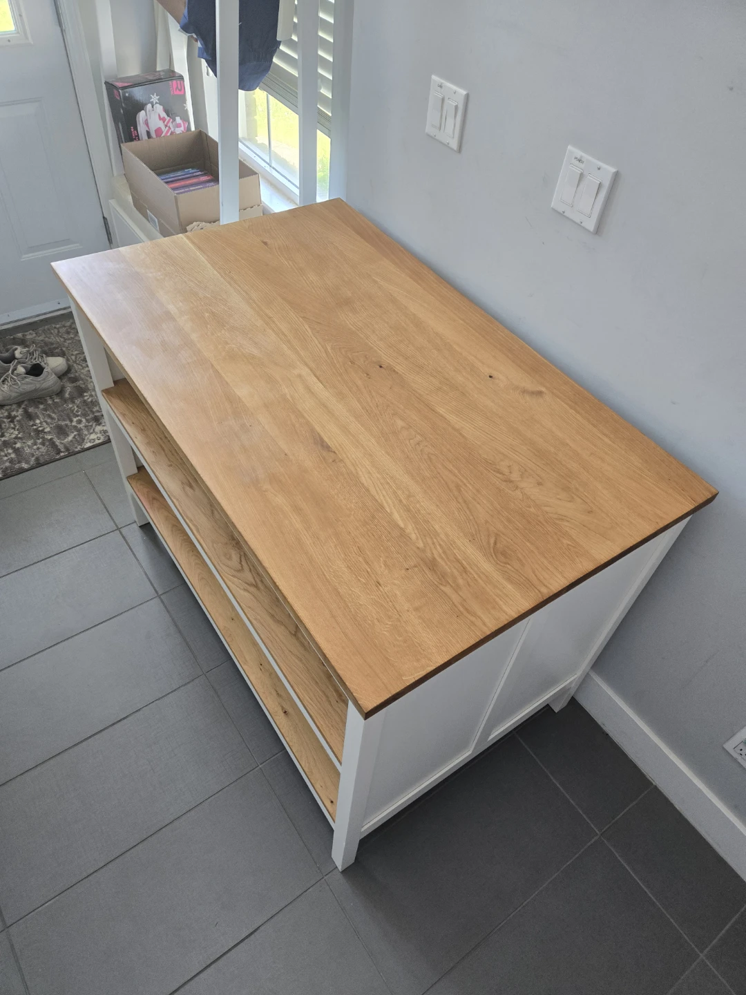 Newly refinished ikea tornviken kitchen island  butcher block - photo 5