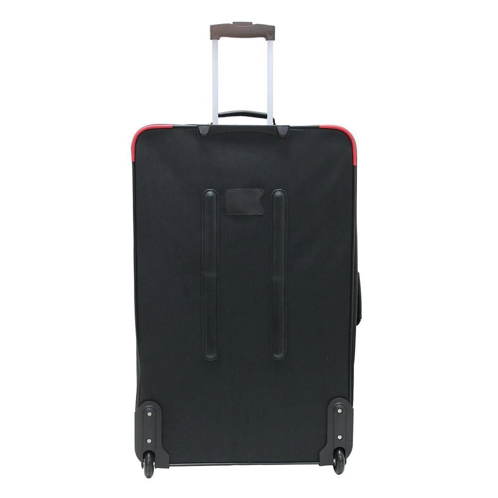 Jetstream Black Rolling Suitcase with Red Trim - photo 5