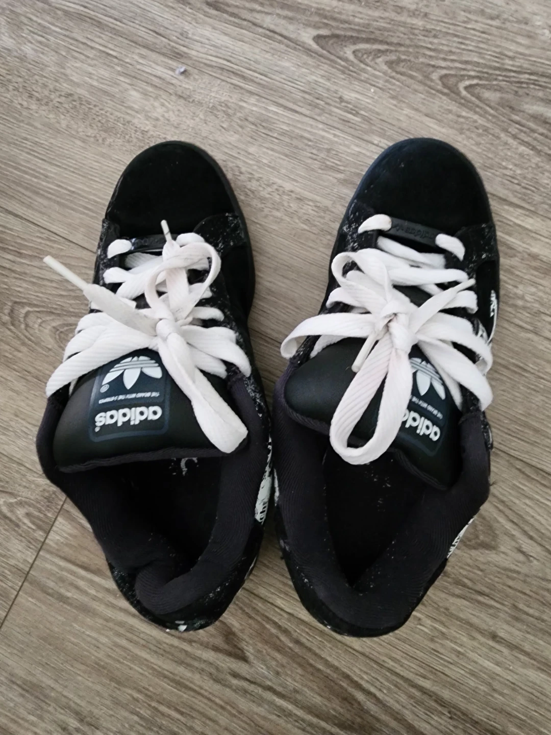 Adidas Black Shoes - Size US 9 - photo 2
