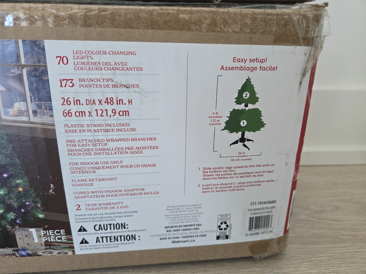 Holiday Time 4 ft. Pre-Lit Concord Pine Tree - photo 3