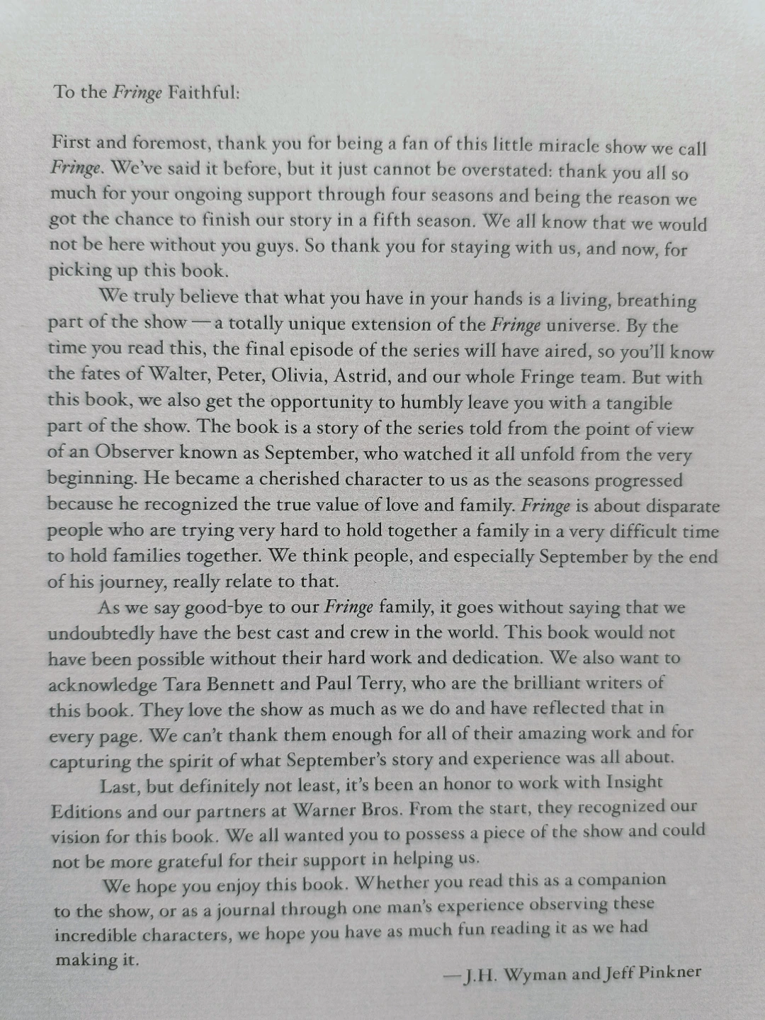 The Official Fringe (tv series) Companion Book,2013 - photo 3