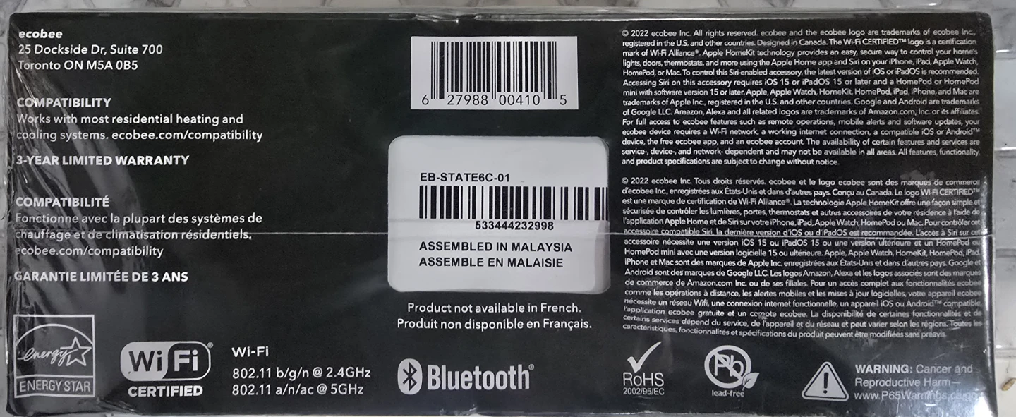 Ecobee Smart Thermostat Premium with SmartSensor - photo 2