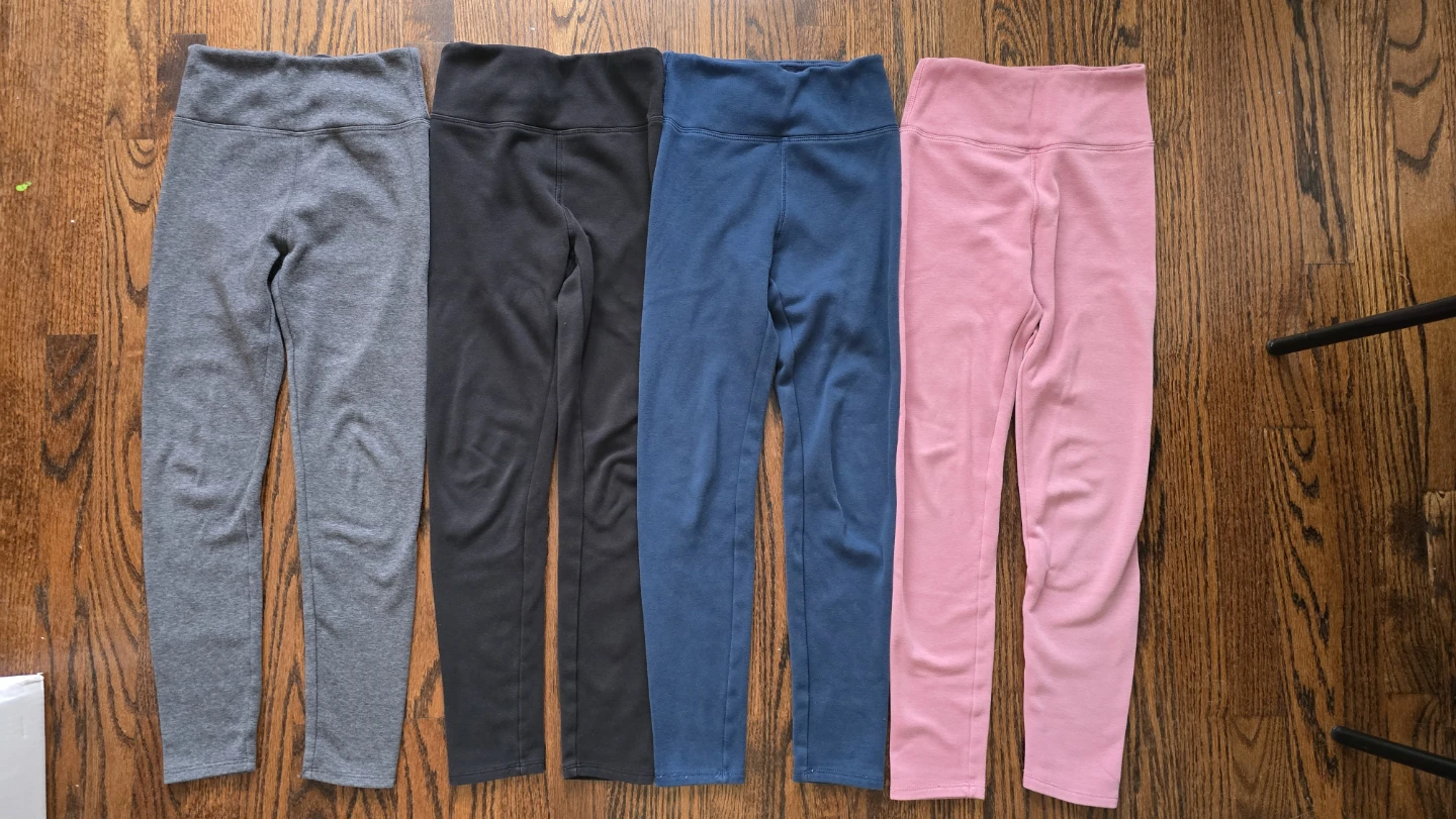 Tuff Athletics Kids Leggings Bundle (4 Pairs) Size L/G (10/12)