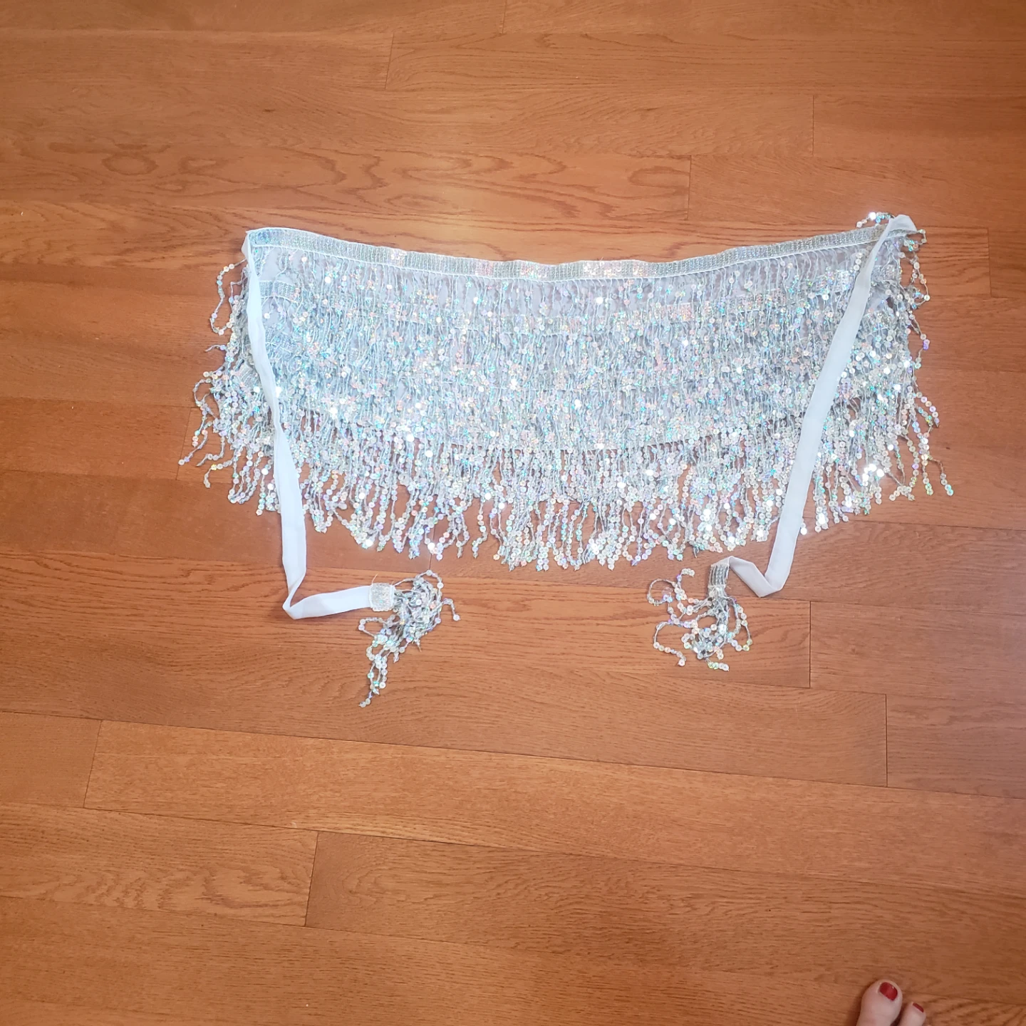 Sequin Fringe Hip Scarf