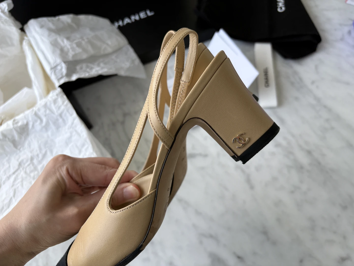 Chanel slingbacks size37 - photo 3