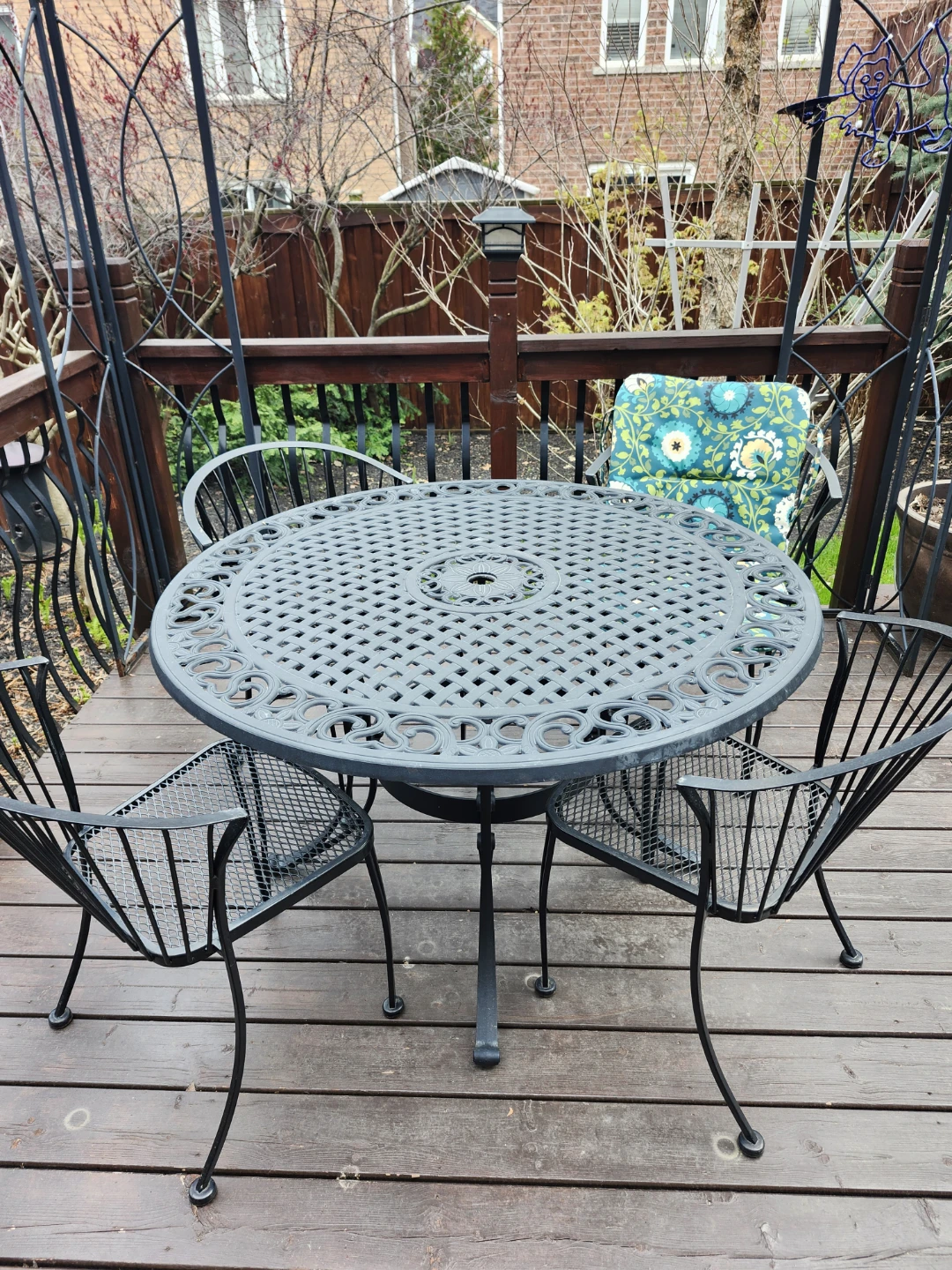 Metal Outdoor Dining Set - Table and 6 Chairs - photo 2