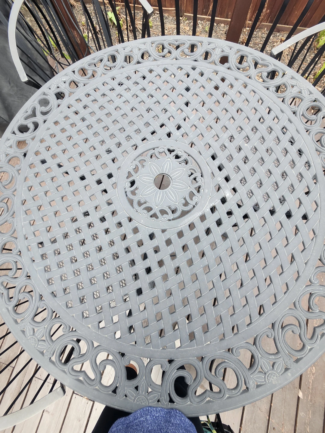Metal Outdoor Dining Set - Table and 6 Chairs - photo 3