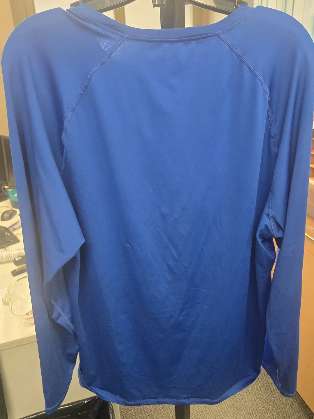 Baselayer long-sleeve Performance shirt.  Bright blue. XXL/2XL. - photo 2