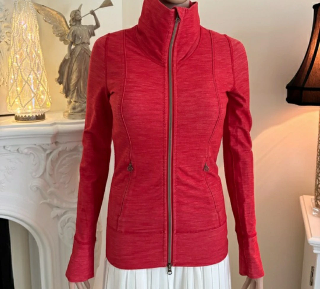 Lululemon Red Zip-Up Jacket - photo 2