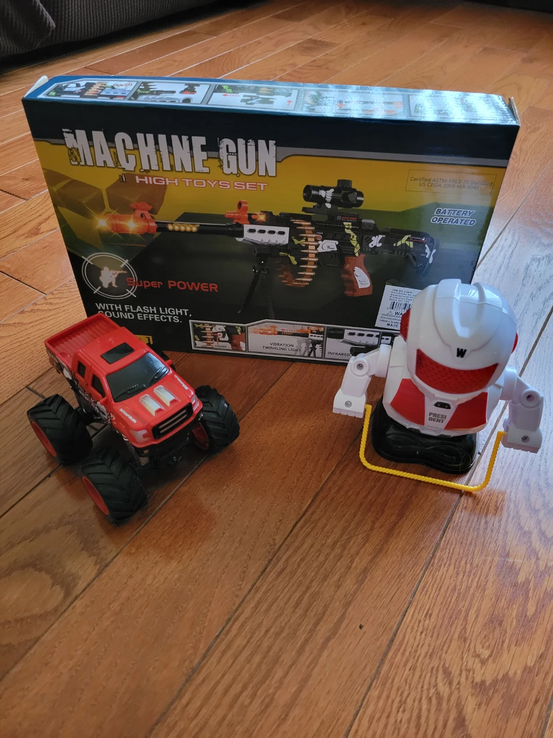 Machine Gun High Toys Set with Robot and Monster Truck - photo 2